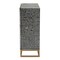 Baxton Studio Belenus Modern Bohemian Two-Tone Black and Grey Mother of Pearl and Gold Metal Storage Cabinet 240-13472-ZORO - alternate 3